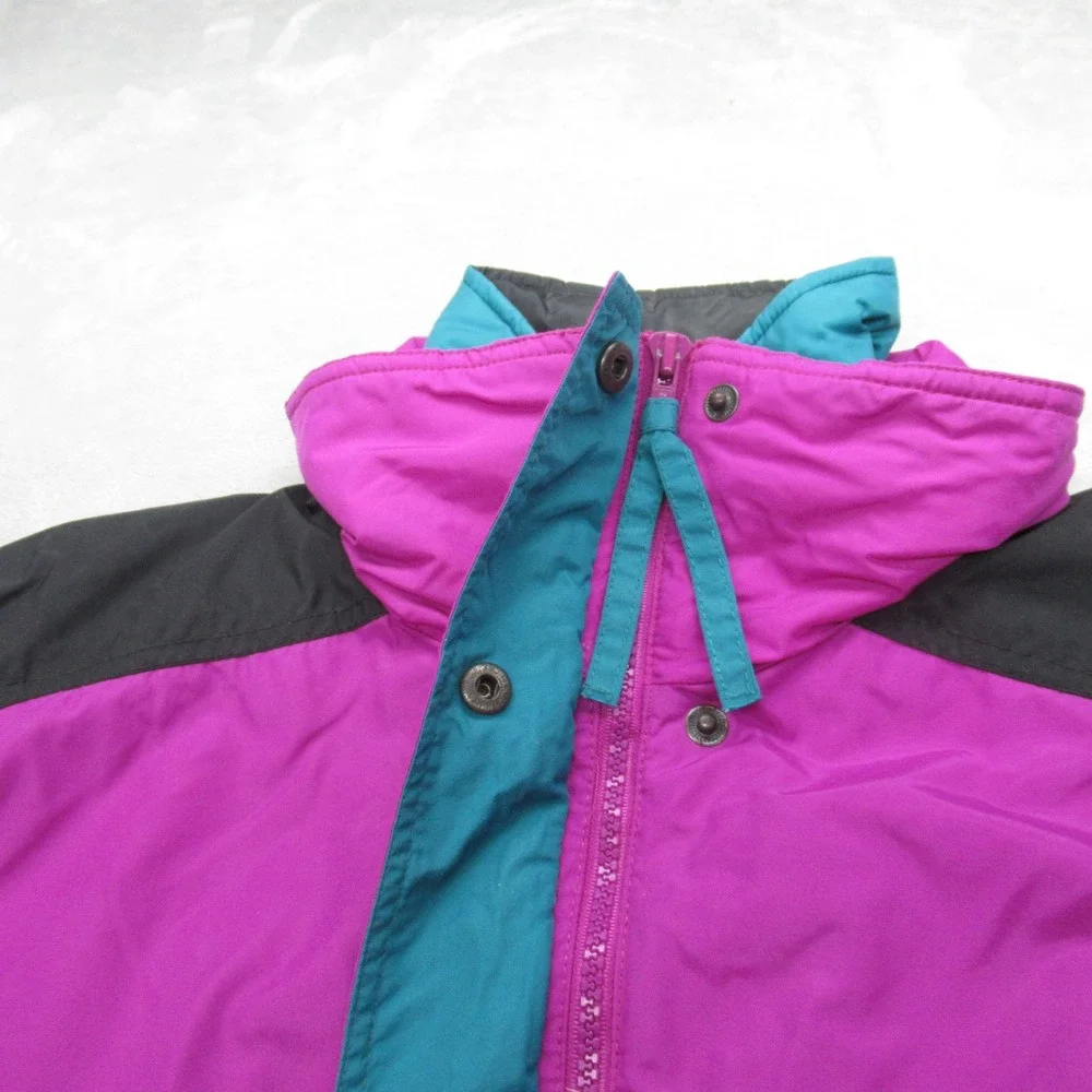 Columbia Jacket Women Large Purple Insulated Removable Liner Reversible 3in1 VTG - Picture 9 of 16